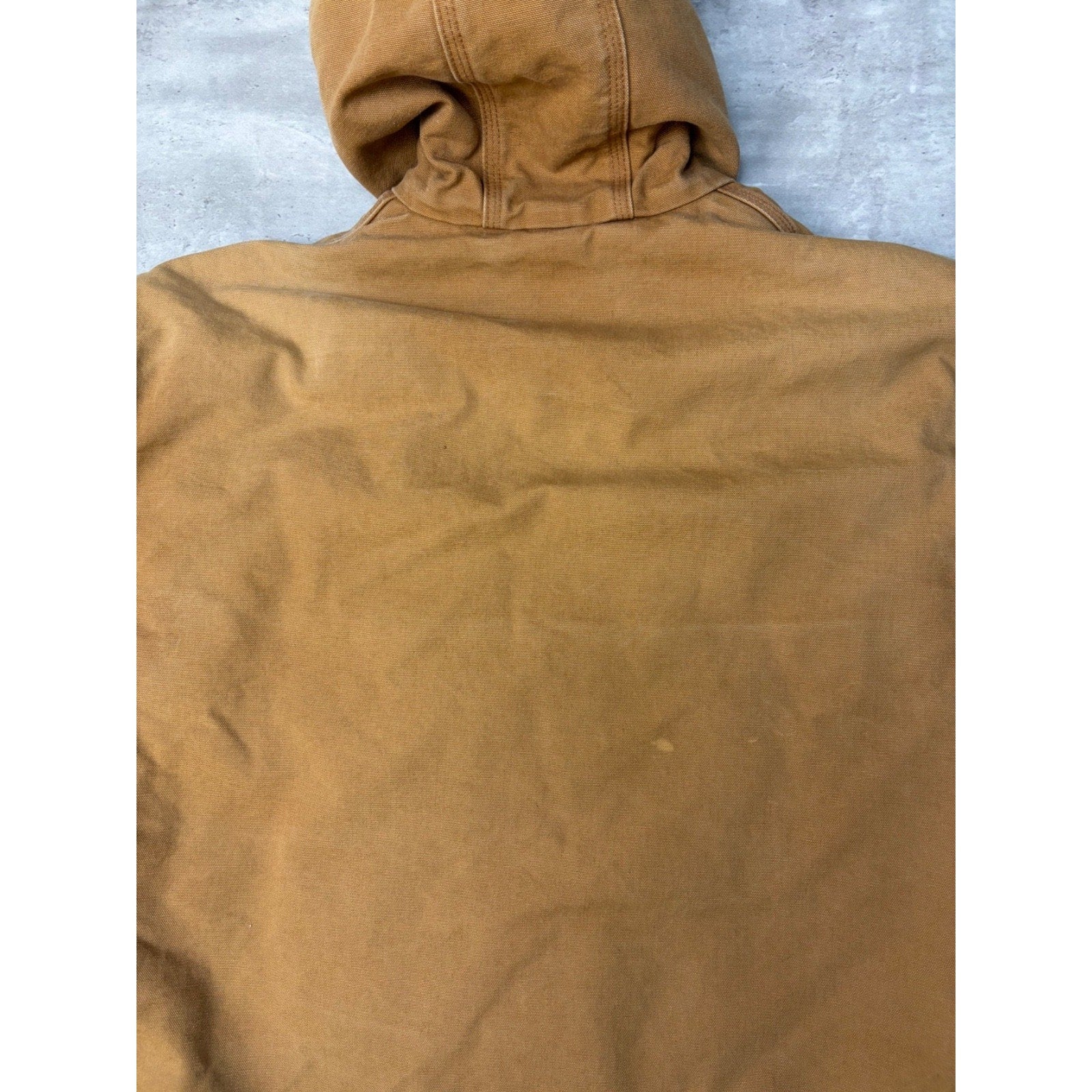 Vintage Carhartt Canvas Workwear Insulated Hooded Active Jacket Sz XL UJ140 BRN
