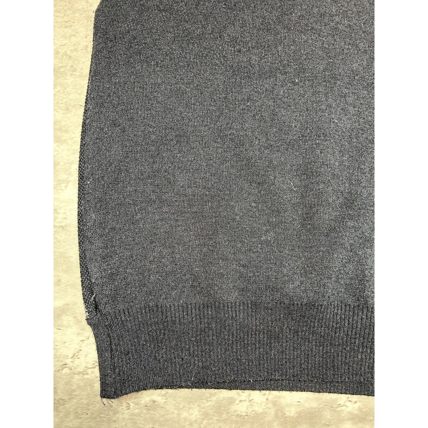 Vintage 90s Sergio Louis Italy Striped 1/4 Zip Knit Sweater Size Large
