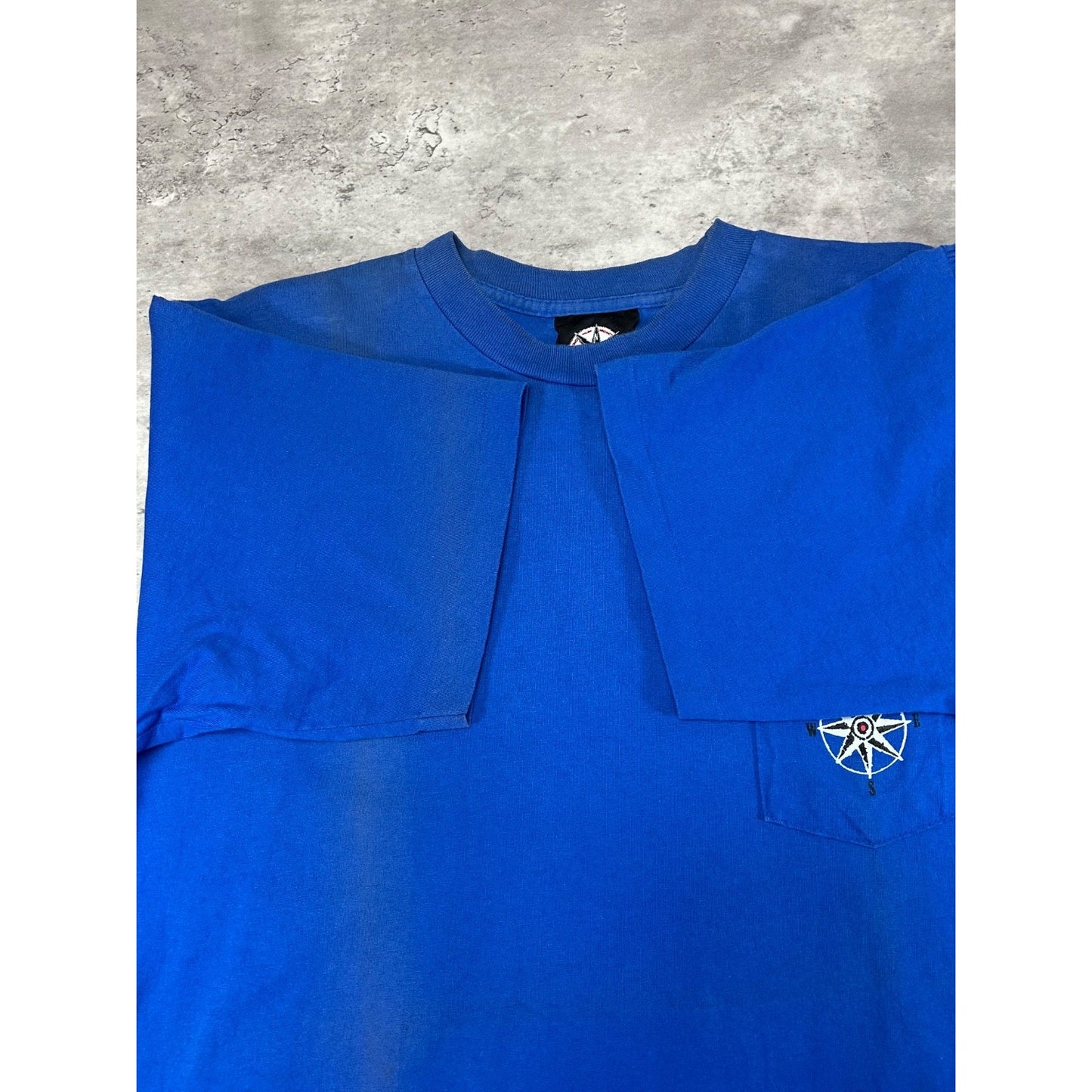 Vintage 90s Make The Run Skiing Graphic T-Shirt Size Large Blue