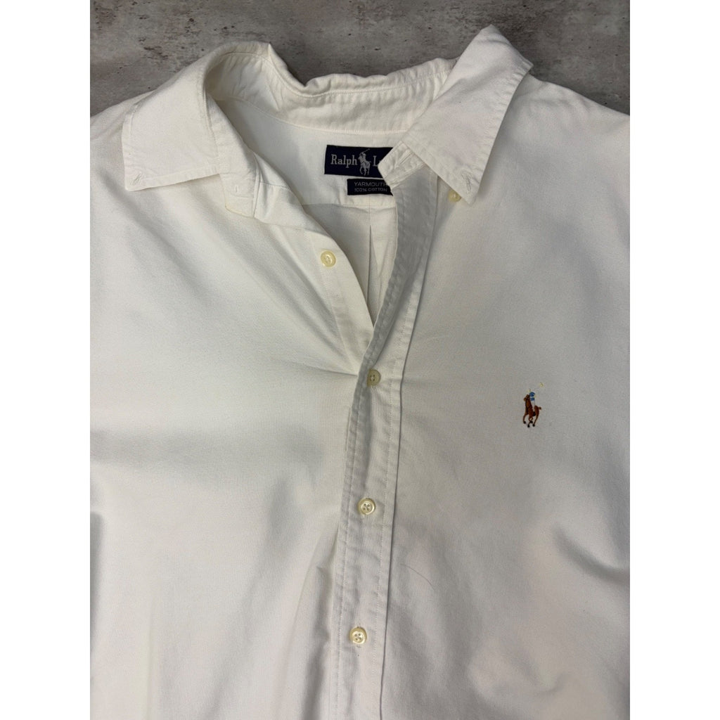 Vintage Polo Ralph Lauren Embroidered Pony Long Sleeve Button Up Shirt Size 2XL