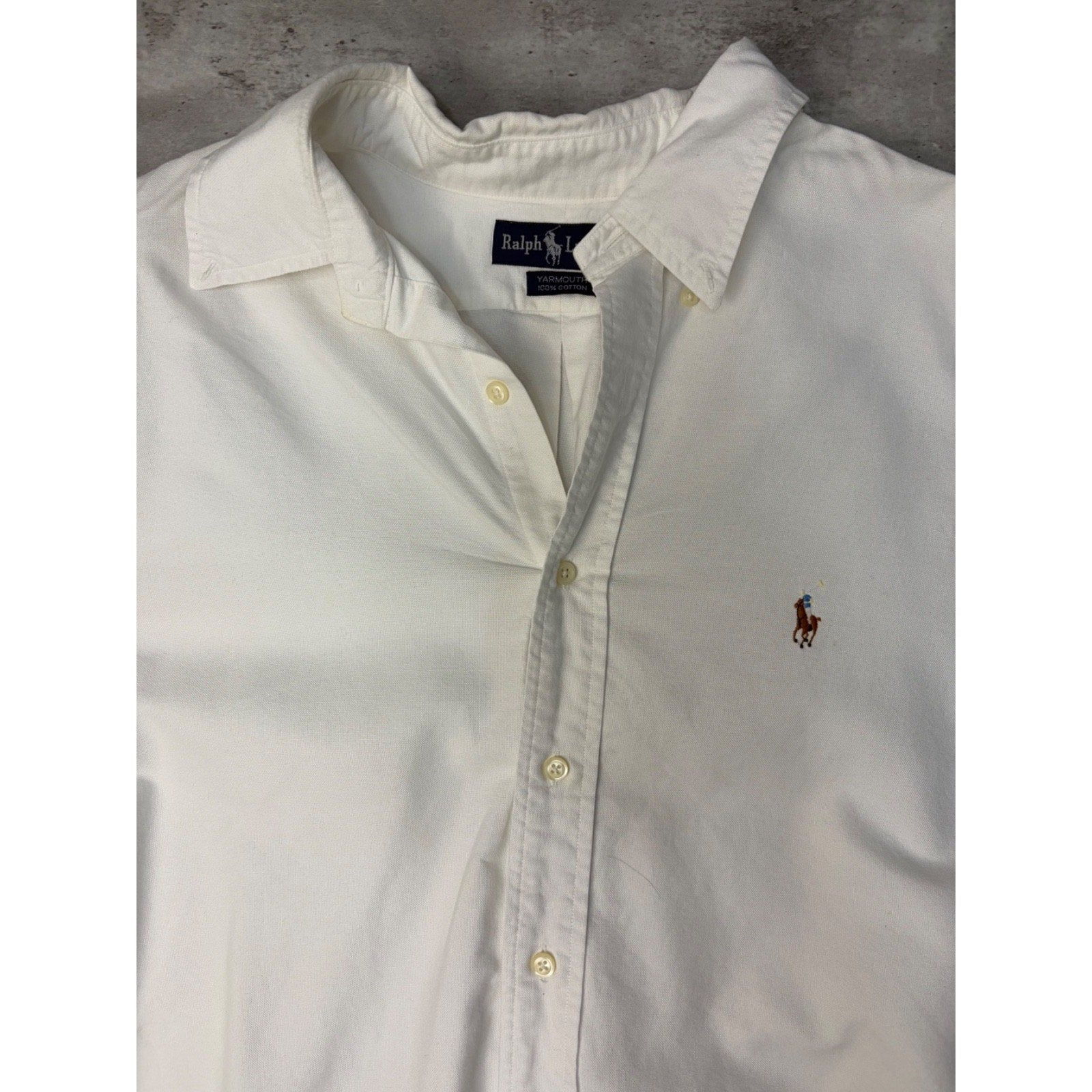 Vintage Polo Ralph Lauren Embroidered Pony Long Sleeve Button Up Shirt Size 2XL
