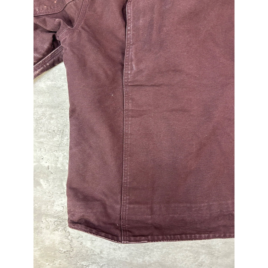 Vintage Carhartt Fleece Lined Canvas Workwear Hooded Detroit Jacket Women's Med