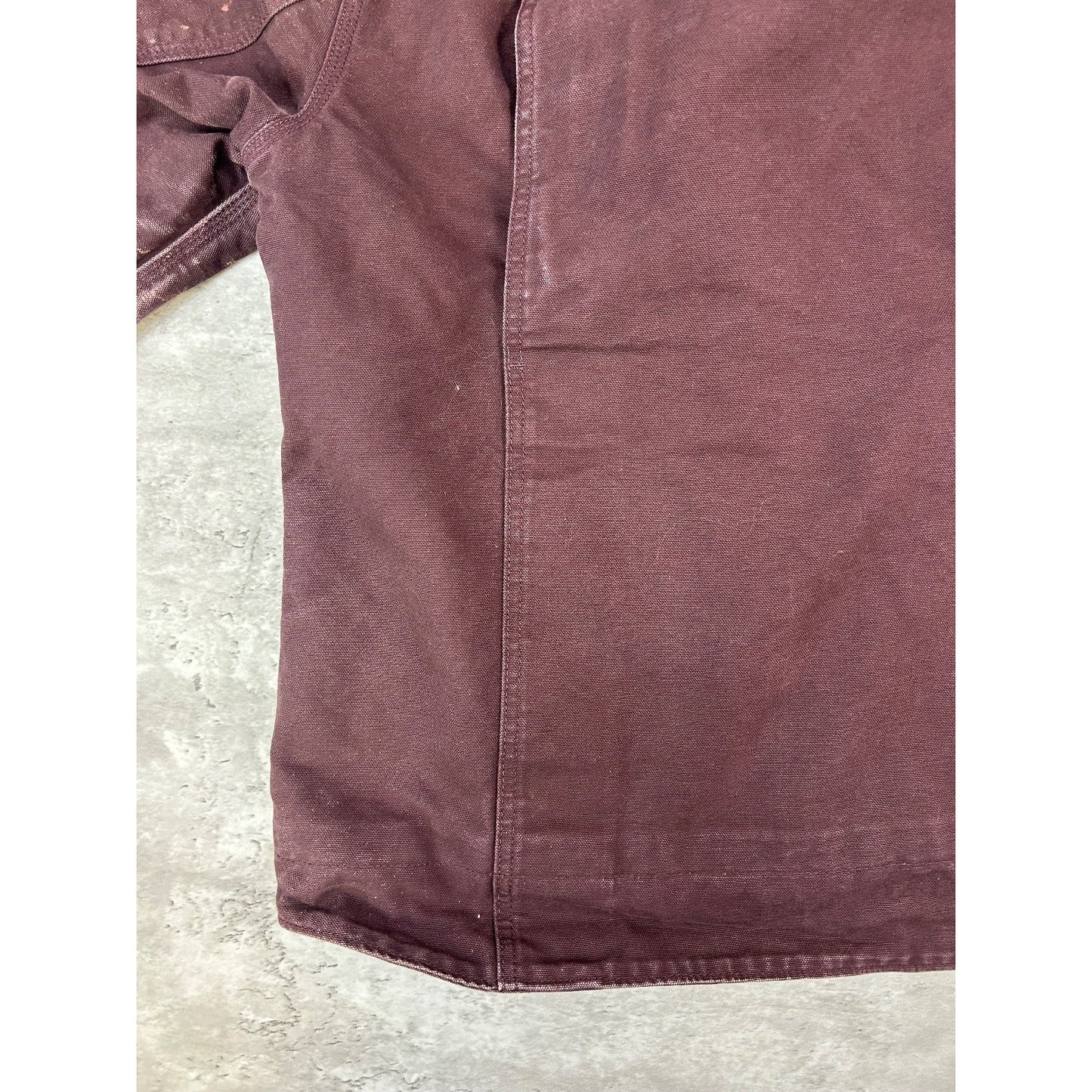 Vintage Carhartt Fleece Lined Canvas Workwear Hooded Detroit Jacket Women's Med