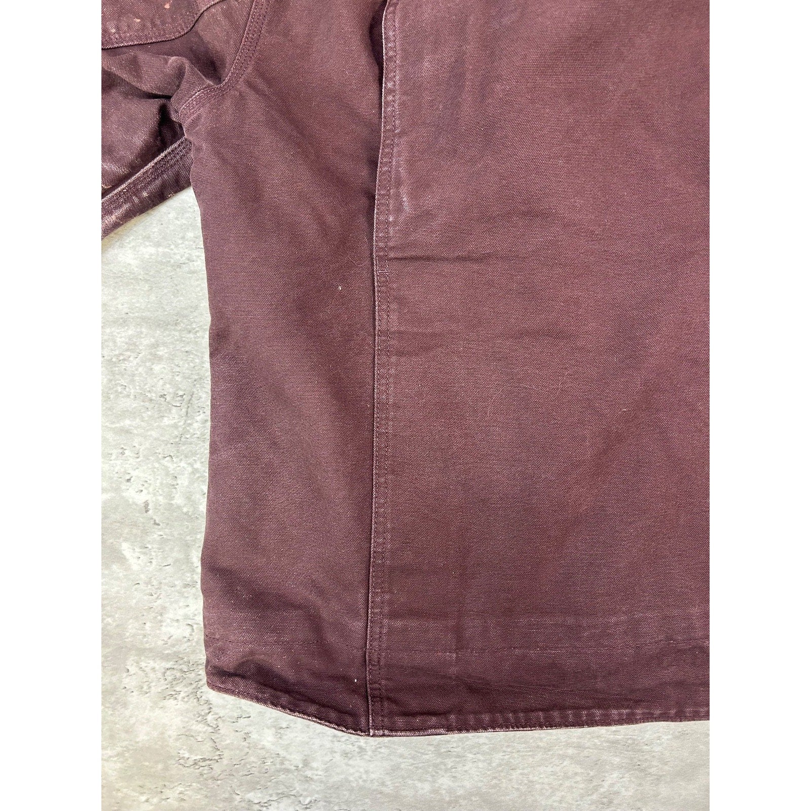 Vintage Carhartt Fleece Lined Canvas Workwear Hooded Detroit Jacket Women's Med