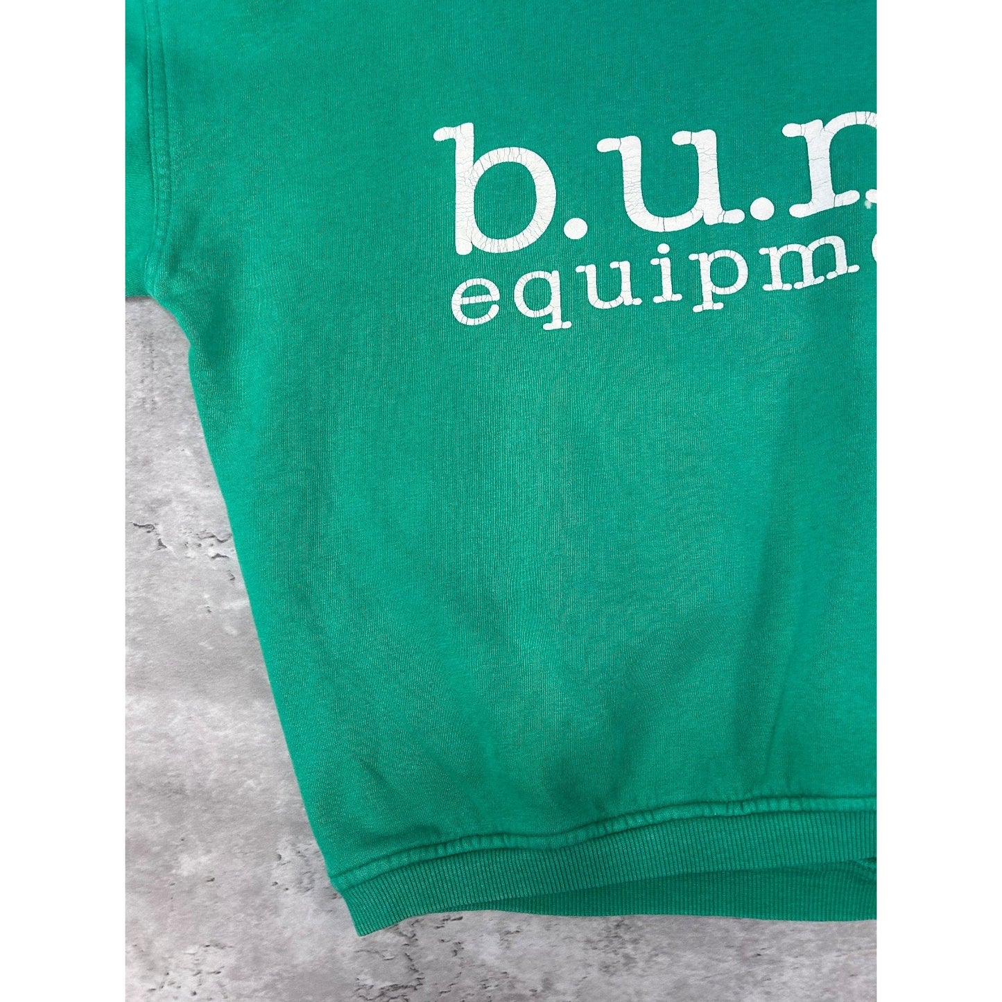 Vintage 90s B.U.M Equipment Graphic Spellout Crewneck Sweatshirt Size Medium
