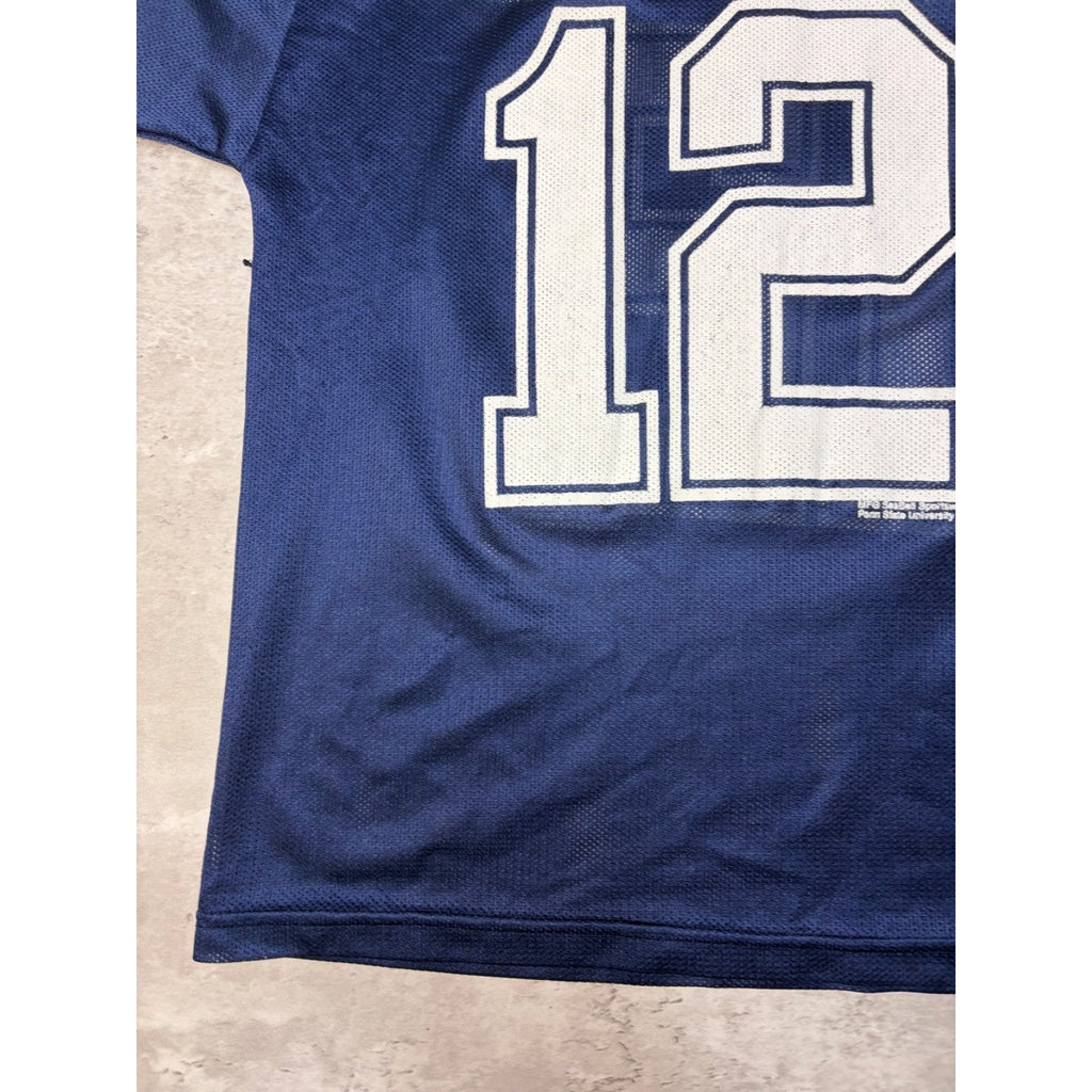 Vintage 90s Penn State Nittany Lions #12 NCAA YOUTH Football Jersey Size Large