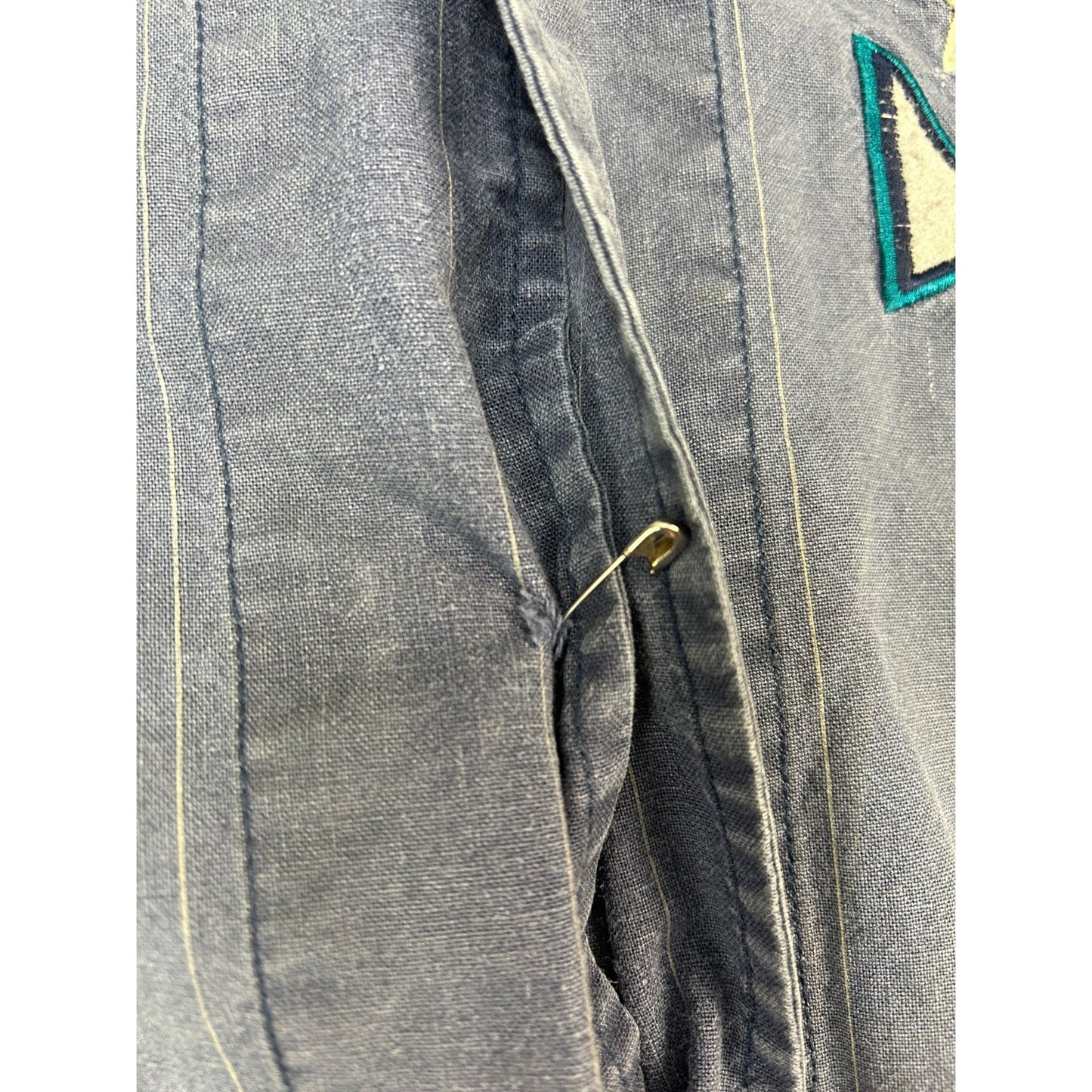 Vintage 90s Seattle Mariners MLB Pinstripe Mirage Baseball Jersey Size XL