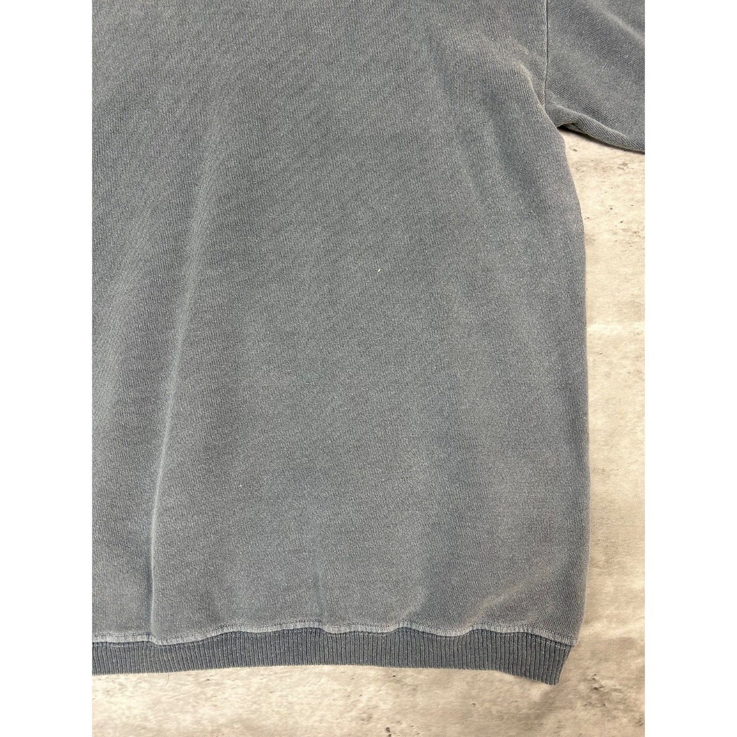 Vintage BUM Equipment Embroidered Spellout Sweatshirt Size Large Gray