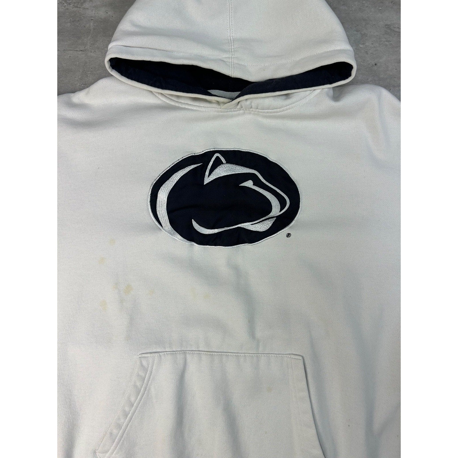 Vintage Penn State Nittany Lions NCAA Embroidered Hooded Sweatshirt Size 2XL