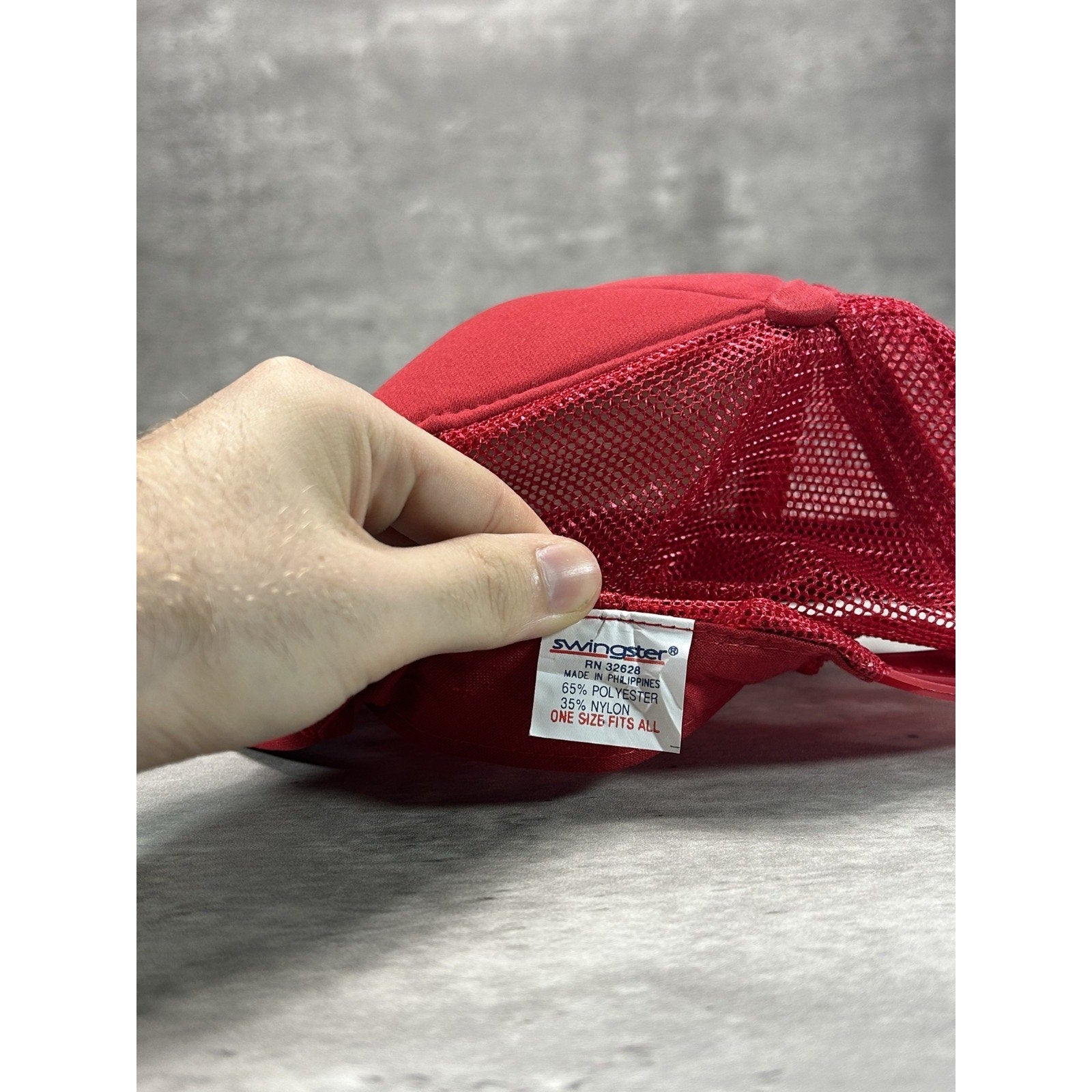 Vintage 90s Mac Tools Motorsports Spellout Graphic Trucker Snapback Hat OSFA