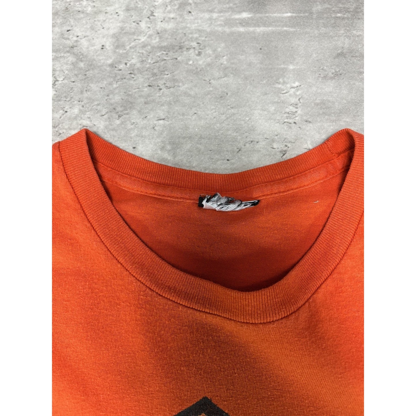 Harley Davidson Motorcycles Army Duck Logo Graphic T-Shirt Size XL Orange