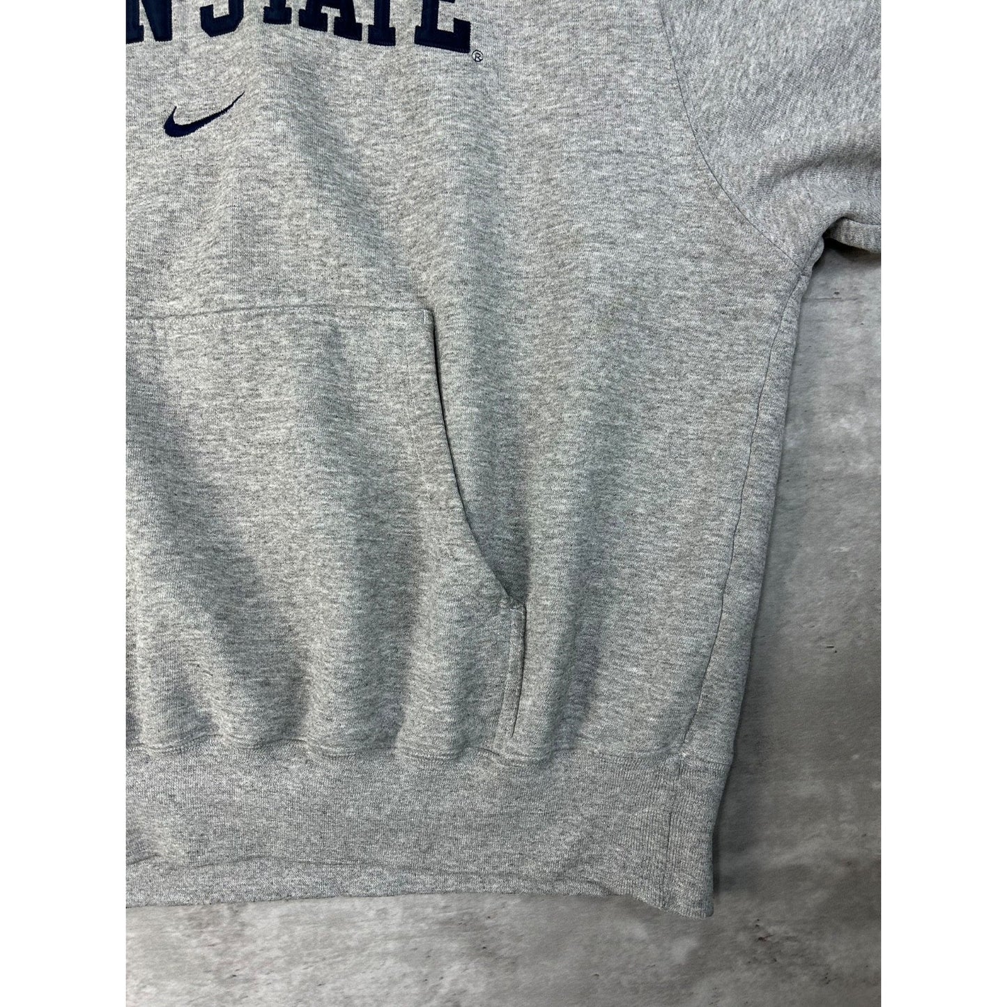 VTG Penn State Nittany Lions NCAA Nike Middle Swoosh Hooded Sweatshirt Sz Medium