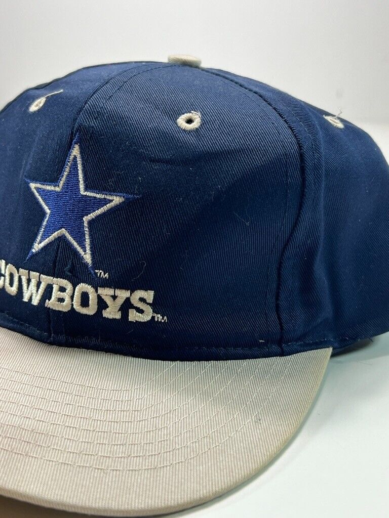 Vintage Dallas Cowboys NFL Embroidered Logo Spellout Snapback Hat OSFA