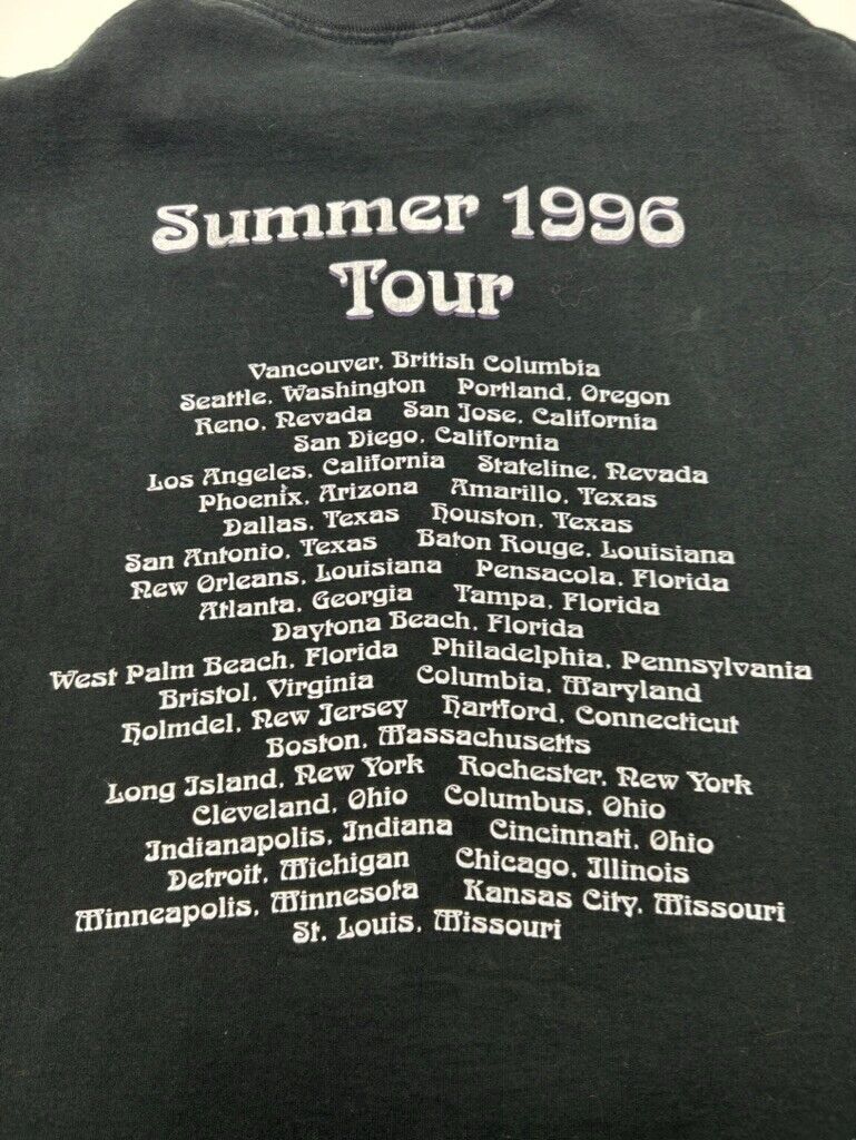 Vintage 1996 The Moody Blues Summer Tour Rock Music Graphic T-Shirt Sz XL 90s