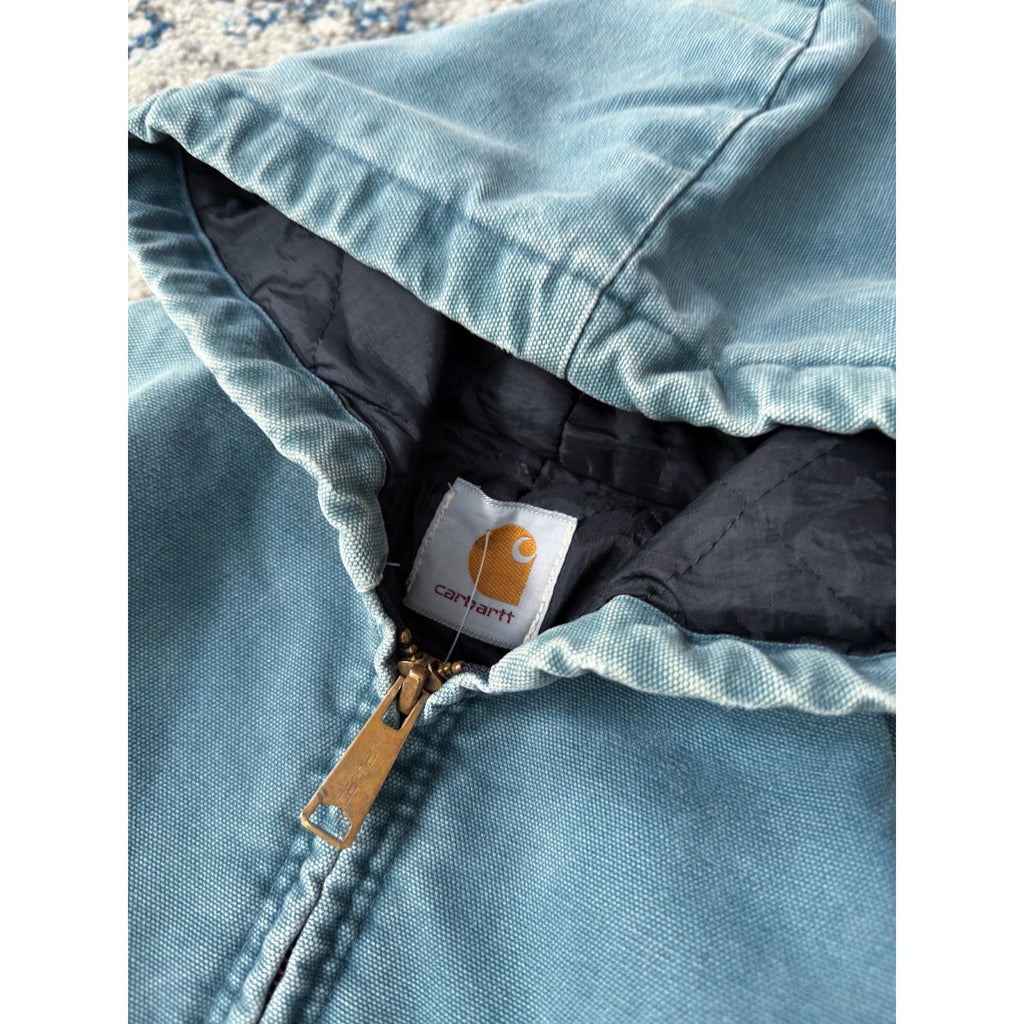 Vintage Womens Carhartt Quilted Lined Canvas Active Jacket Size Small