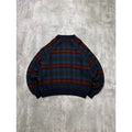 Vintage 90s Plaid Print Pullover Knit Sweater Size 2XL