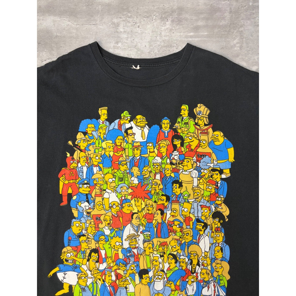 Vintage The Simpsons Cast Graphic T-Shirt Size XL
