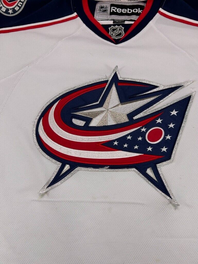 Columbus Blue Jackets NHL Stitched Reebok Hockey Jersey Size Small White