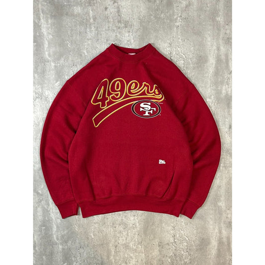 Vintage 1996 San Francisco 49ers NFL Graphic Spellout Football Sweatshirt Sz XL