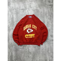 Vintage 90s Kansas City Chiefs NFL Graphic Spellout Football Sweatshirt Sz Large
