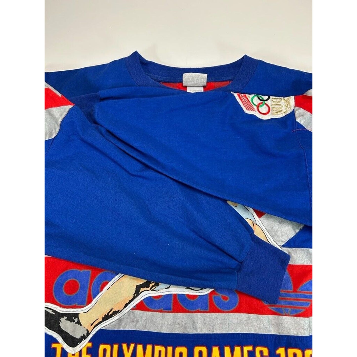 Vintage 80s Adidas London Olympic Games 1908 Sweatshirt Size XL