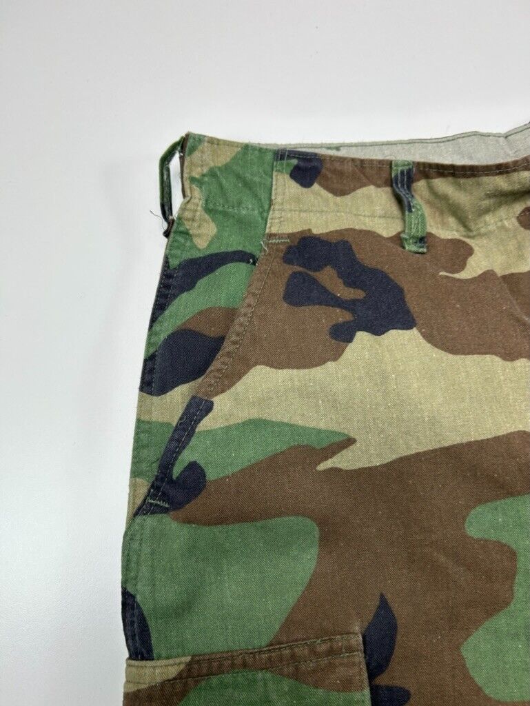 Vintage Nato Issue Woodland Camo Tactical Military Cargo Pants Size 34W