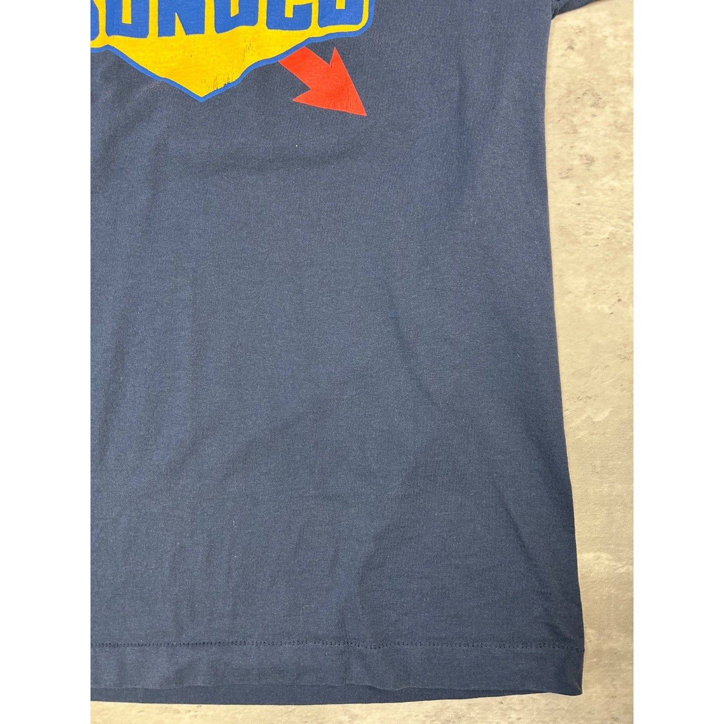 Vintage 90s Sunoco Fuel Graphic Spellout Logo T-Shirt Size XL Blue