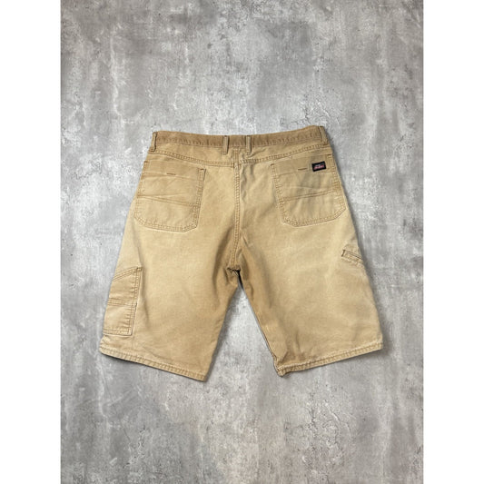 Vintage Dickies Canvas Workwear Six Pocket Shorts Size 41 Beige