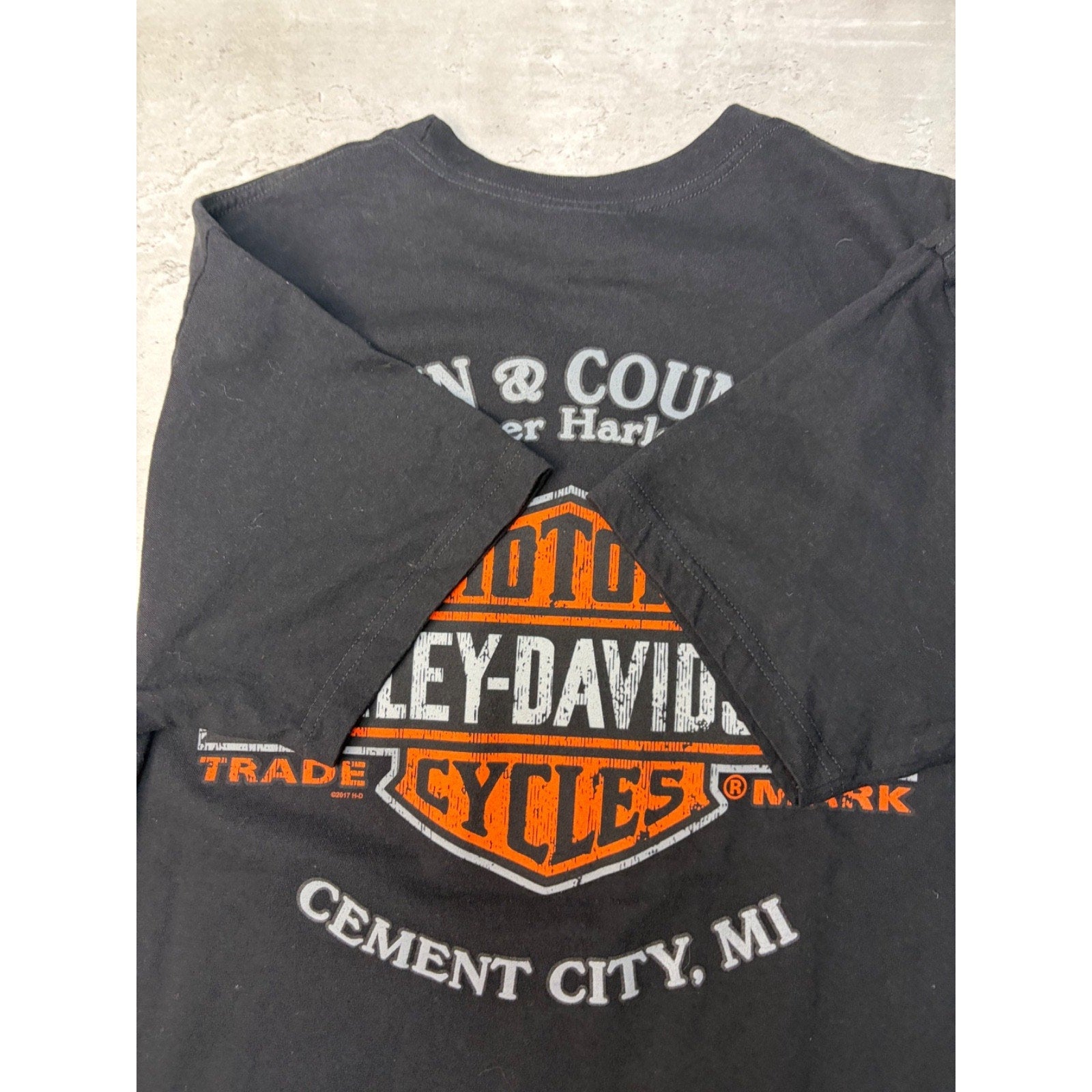 I Breathe Harley Davidson Screamin' Eagle Graphic T-Shirt Size Large