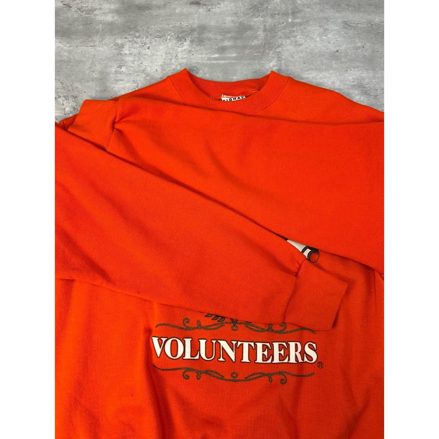 Vintage 90s Tennessee Volunteer NCAA Spellout Graphic Sweatshirt Size XL