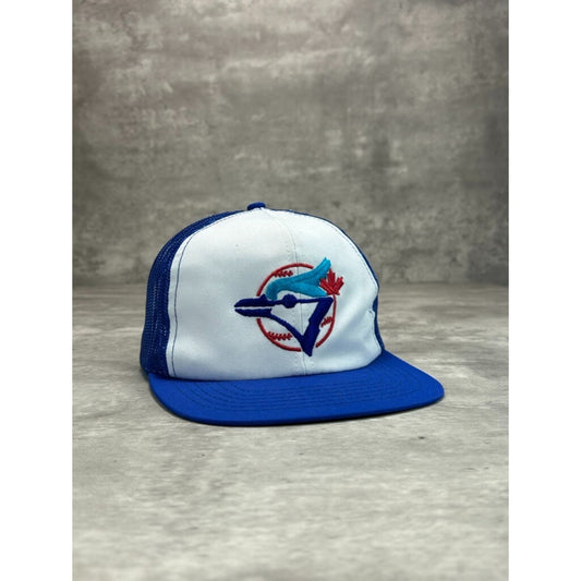 Vintage 80s/90s Toronto Blue Jays MLB Embroidered Trucker Snapback Hat OSFA