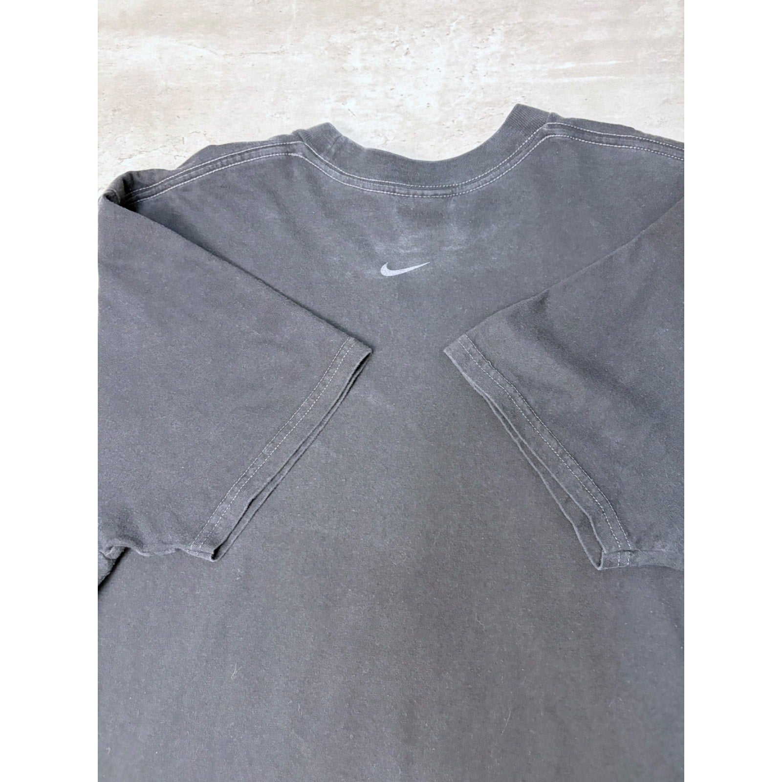 Vintage Y2K Nike Shox Spellout Logo Black Graphic T-Shirt Size XL