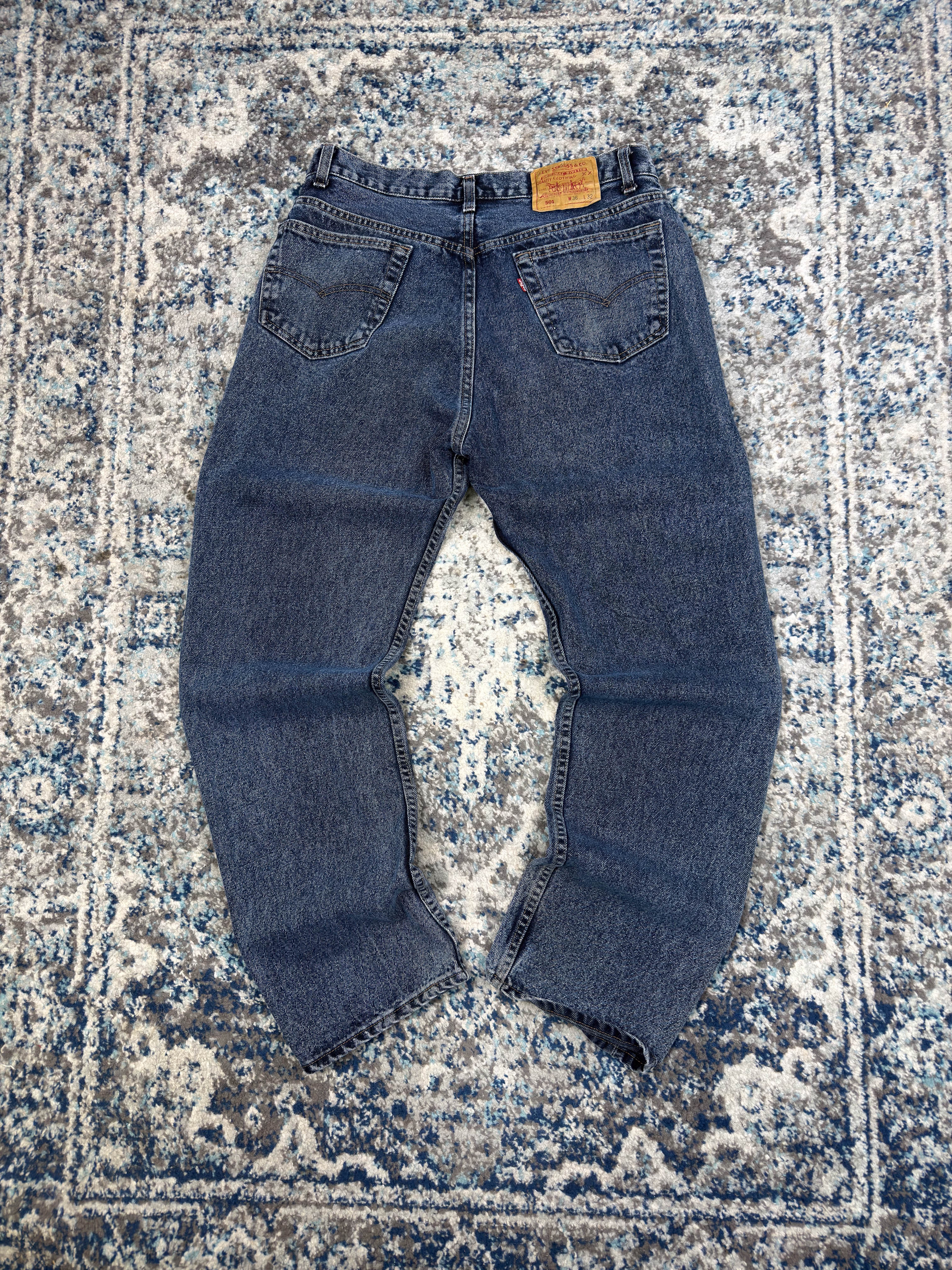 Vintage Levis XX 505 Red Tab Dark Wash Denim Pants Size 32