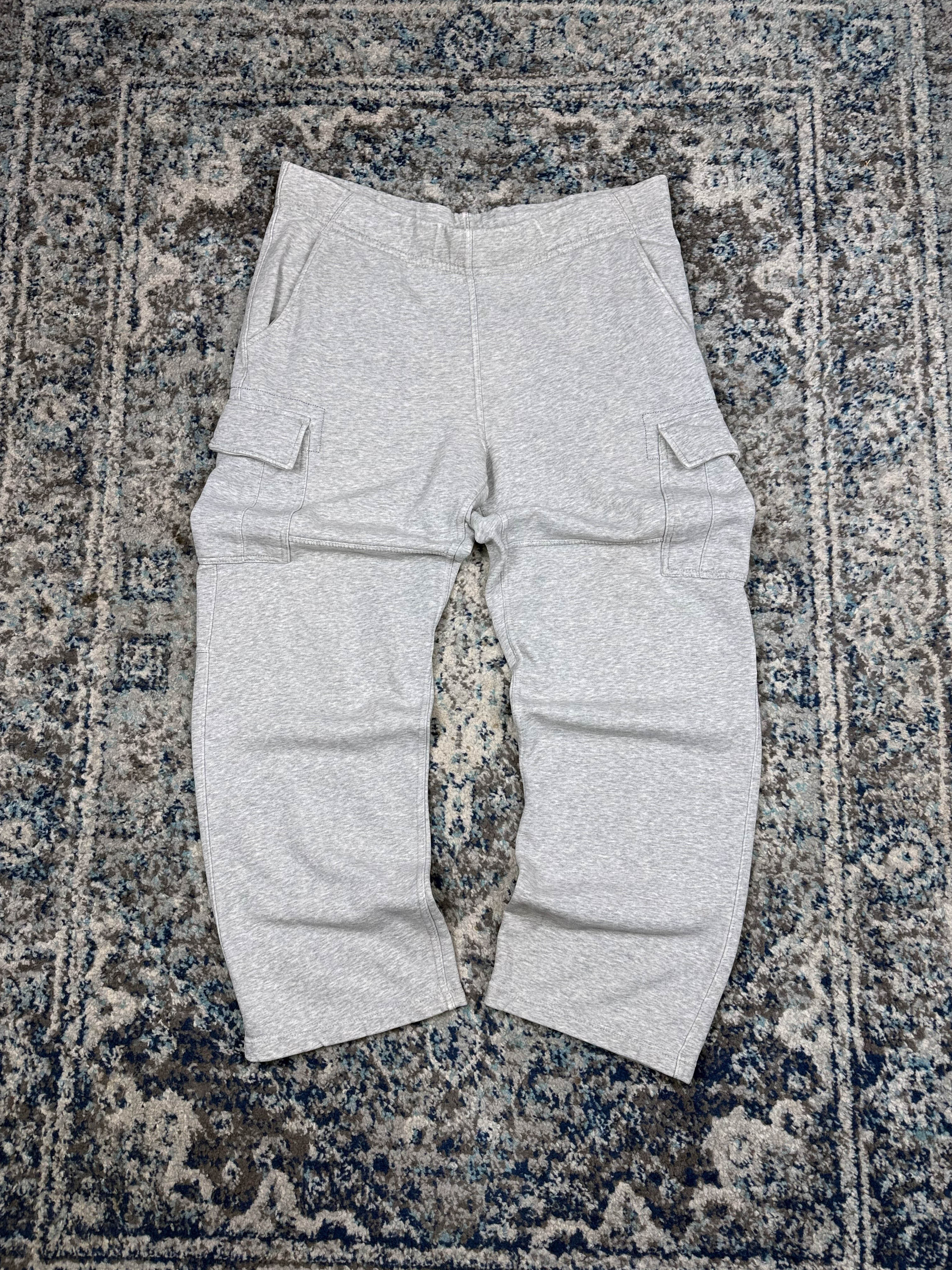 Vintage Nike Embroidered Pocket Logo Cargo Sweat Pants Sz Medium