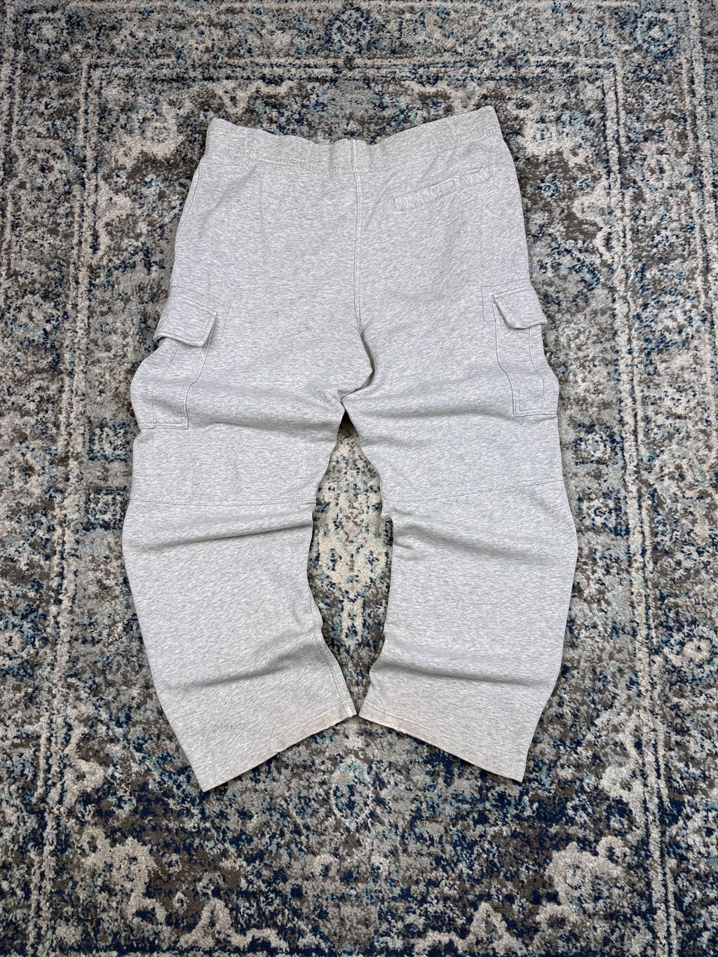 Vintage Nike Embroidered Pocket Logo Cargo Sweat Pants Sz Medium