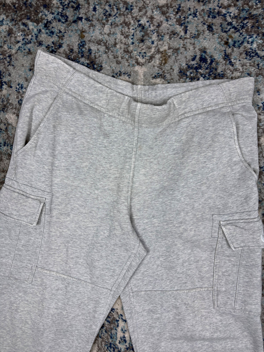 Vintage Nike Embroidered Pocket Logo Cargo Sweat Pants Sz Medium
