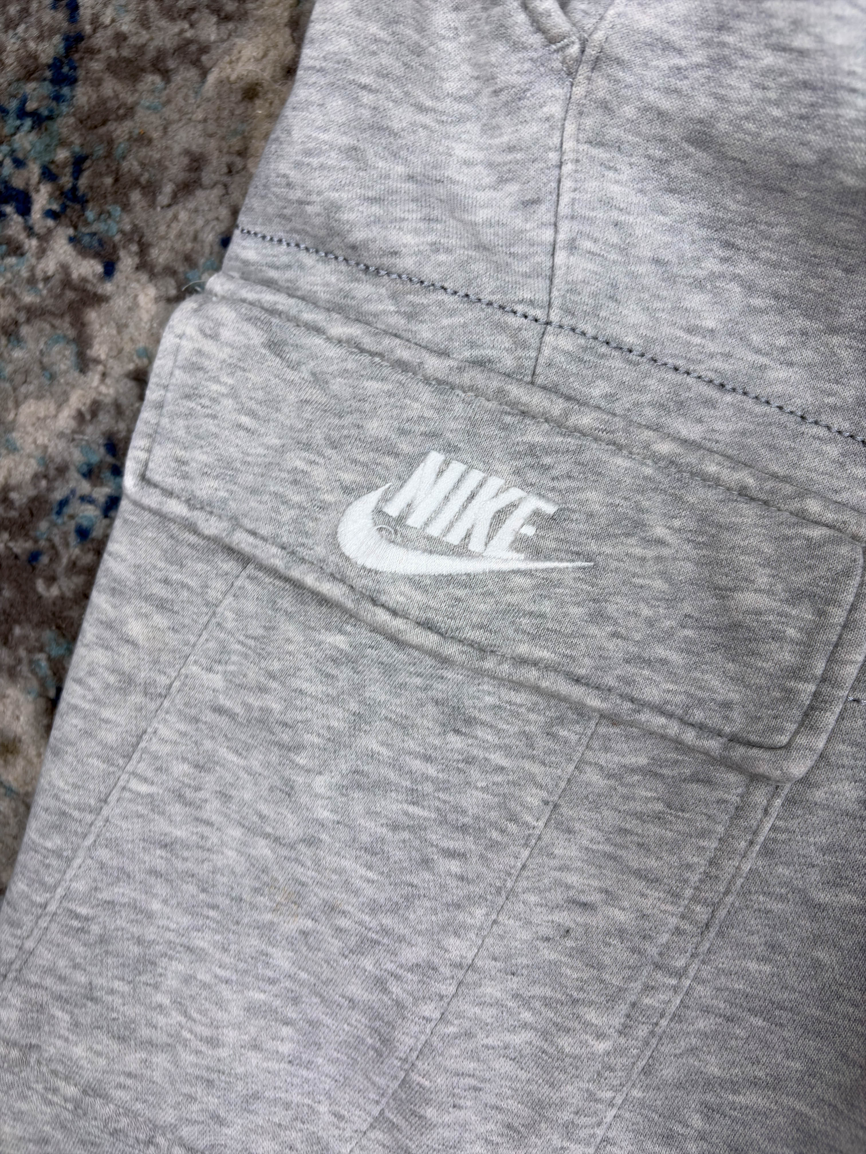 Vintage Nike Embroidered Pocket Logo Cargo Sweat Pants Sz Medium