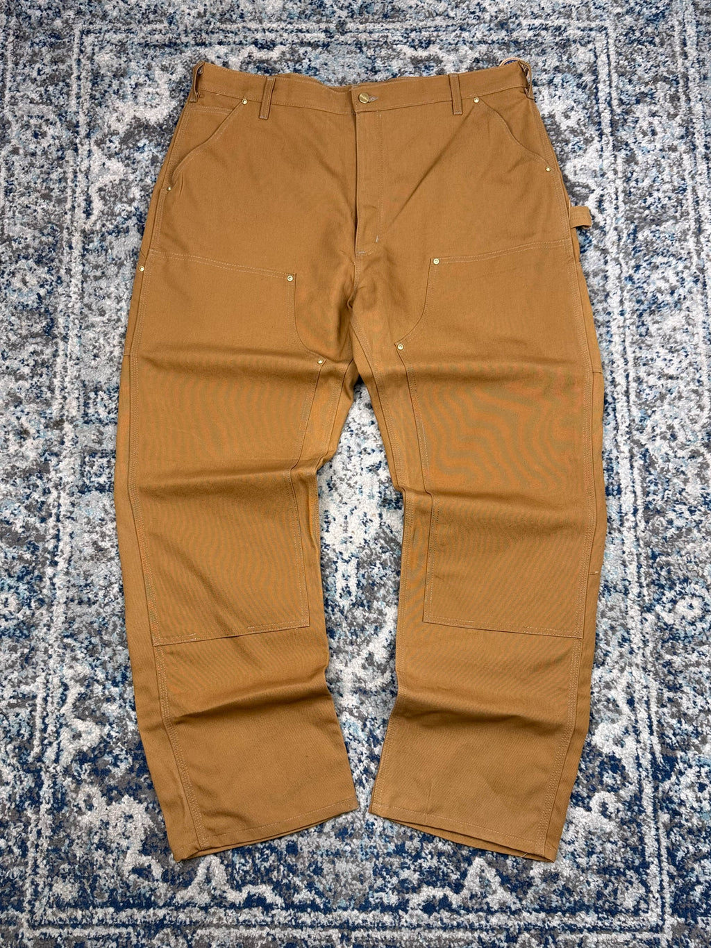Vintage Carhartt Dungaree Fit Double Knee Workwear Pants Size 40