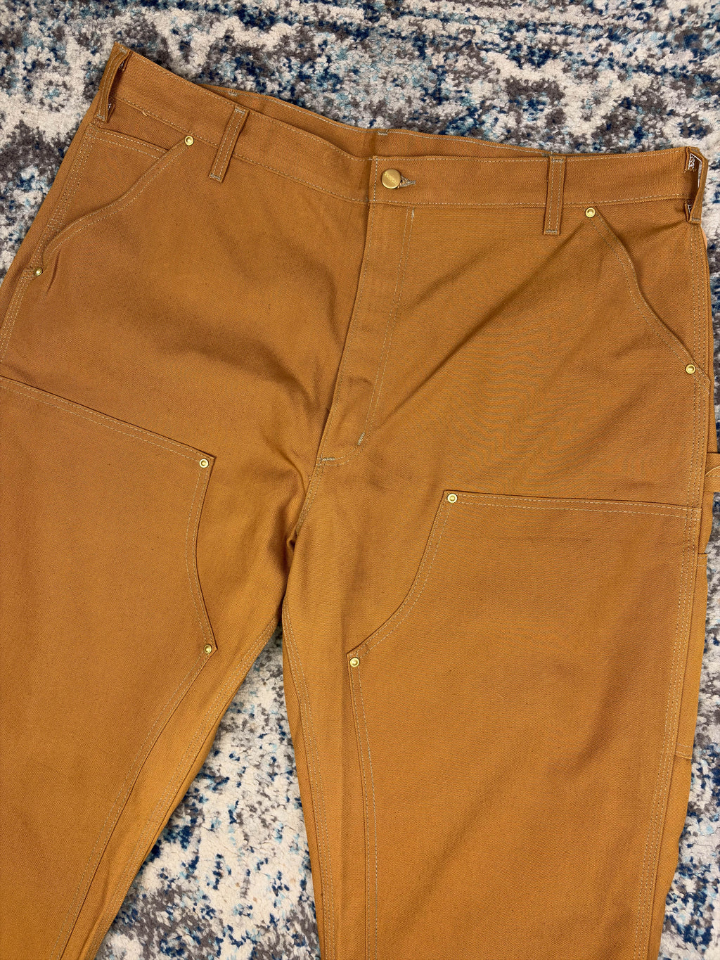 Vintage Carhartt Dungaree Fit Double Knee Workwear Pants Size 40