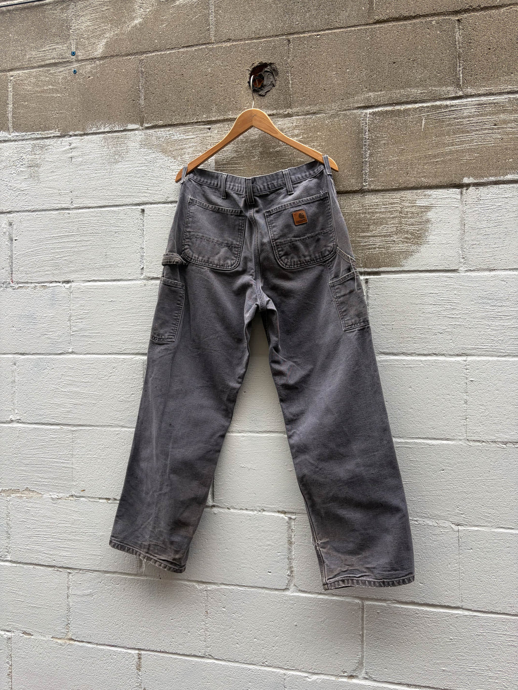 Vintage Carhartt Canvas Workwear Dungaree Carpenter Pants Size 30