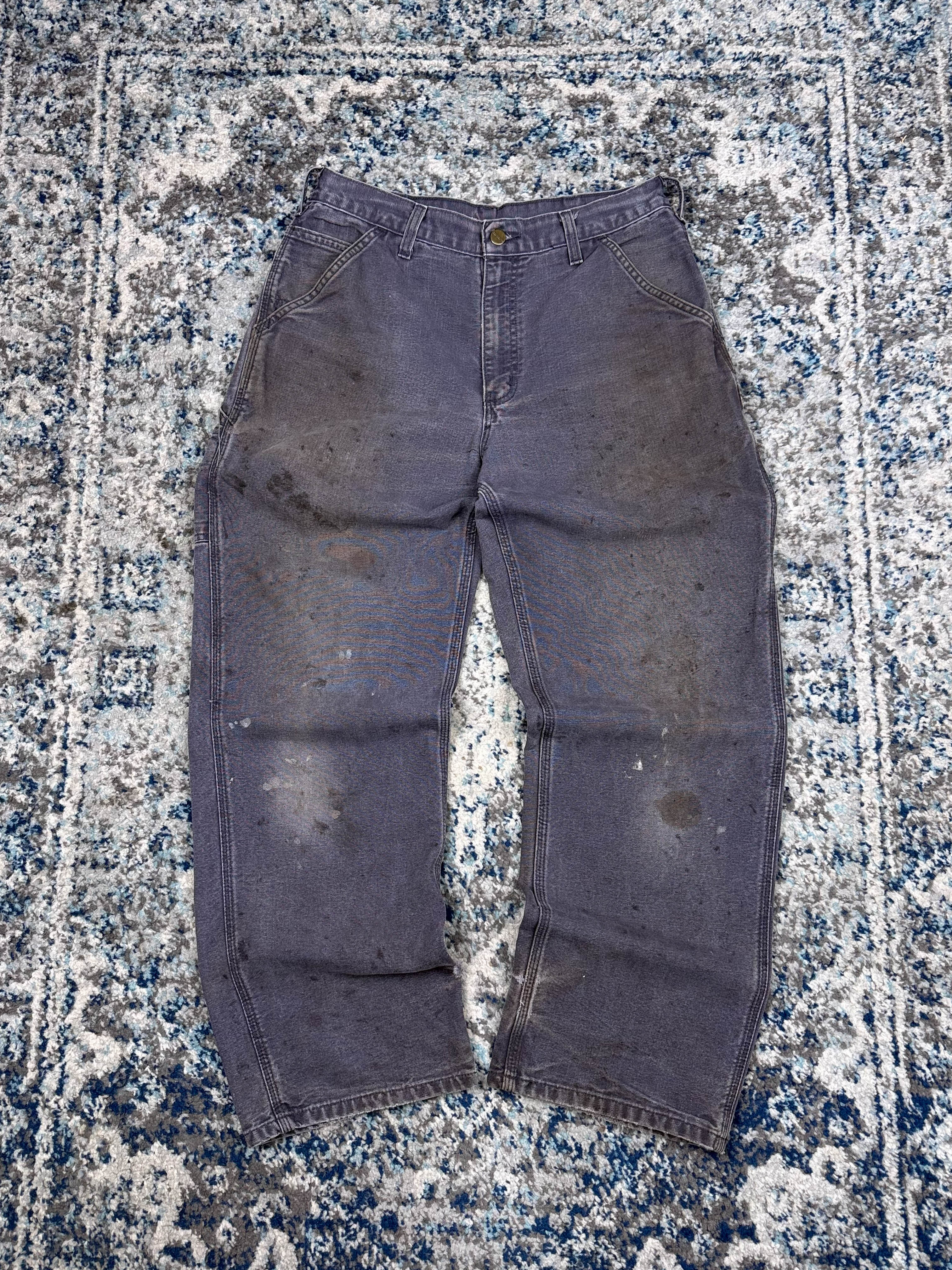 Vintage Carhartt Canvas Workwear Dungaree Carpenter Pants Size 30