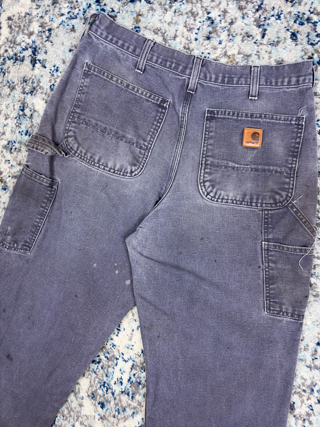 Vintage Carhartt Canvas Workwear Dungaree Carpenter Pants Size 30