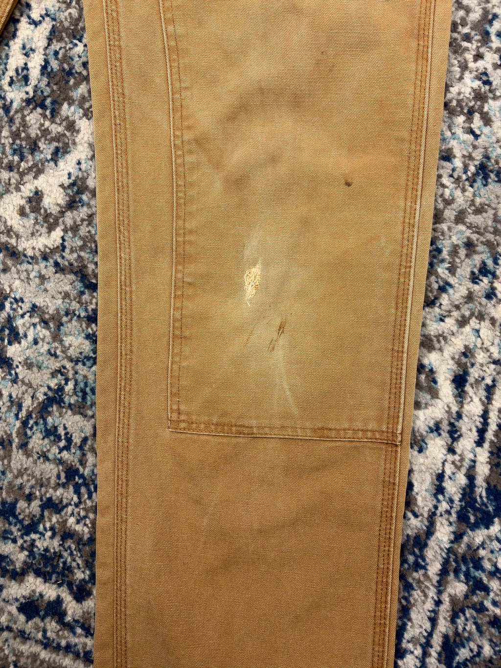 Vintage Carhartt Canvas Workwear Dungaree Double Knee Pants Size 28