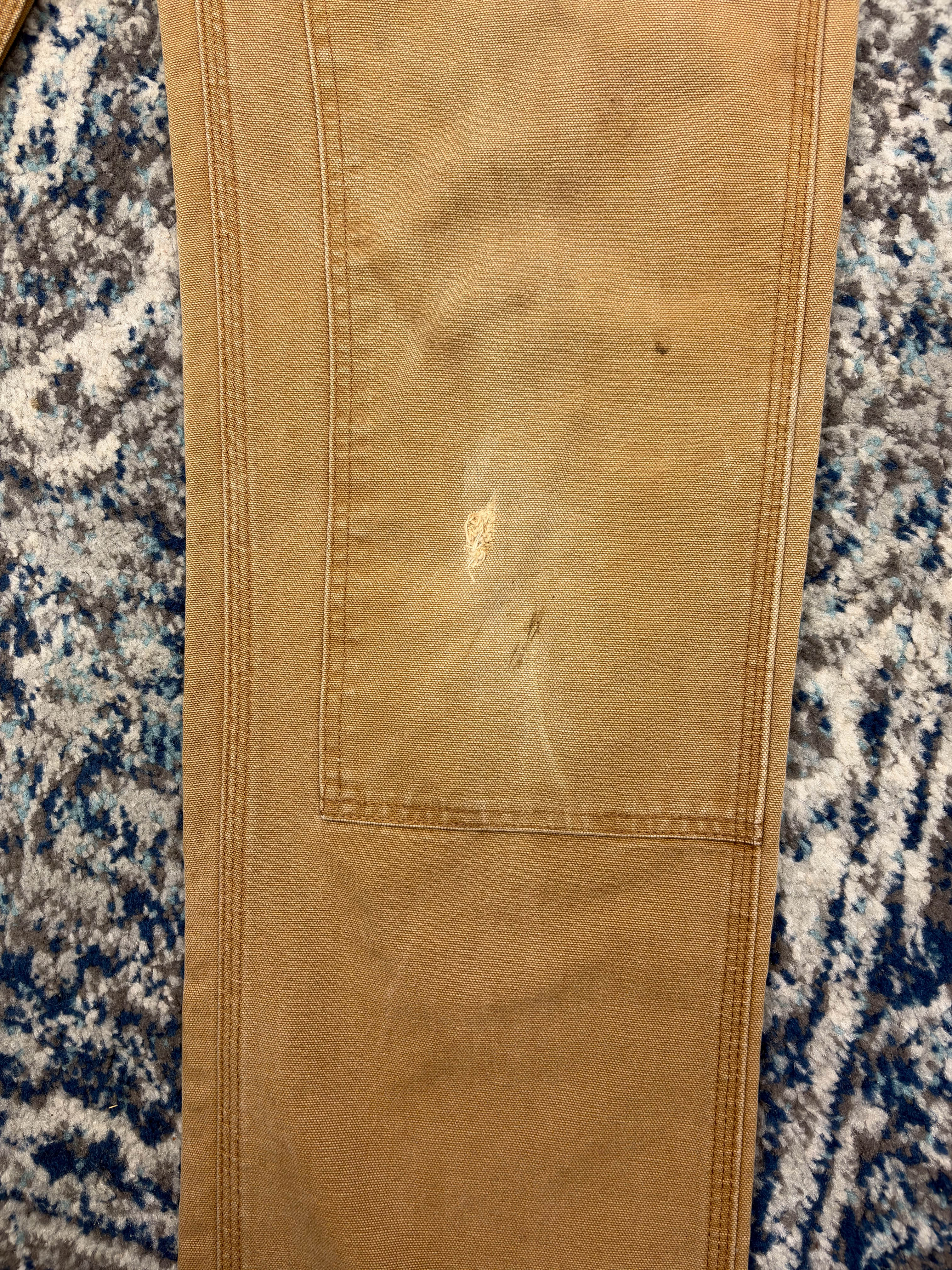 Vintage Carhartt Canvas Workwear Dungaree Double Knee Pants Size 28