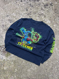 Vintage 2002 Spiderman Marvel Movie Promo Long Sleeve T-Shirt Size YOUTH XL
