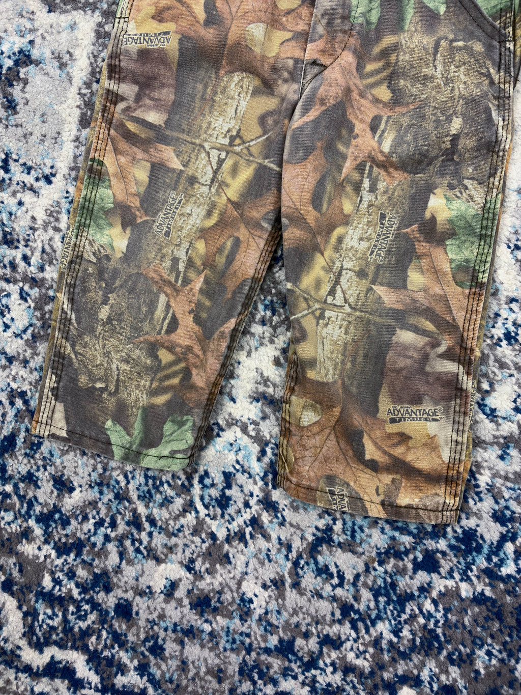 Vintage Pella Advantage Timber Camo Overall Pants Size XS YOUTH