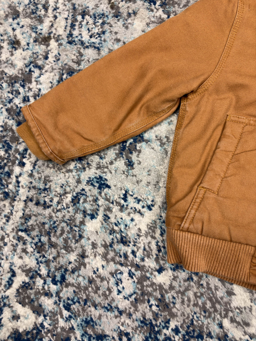 Vintage Carhartt Insulated Workwear Hooded Active Jacket Size YOUTH 4T