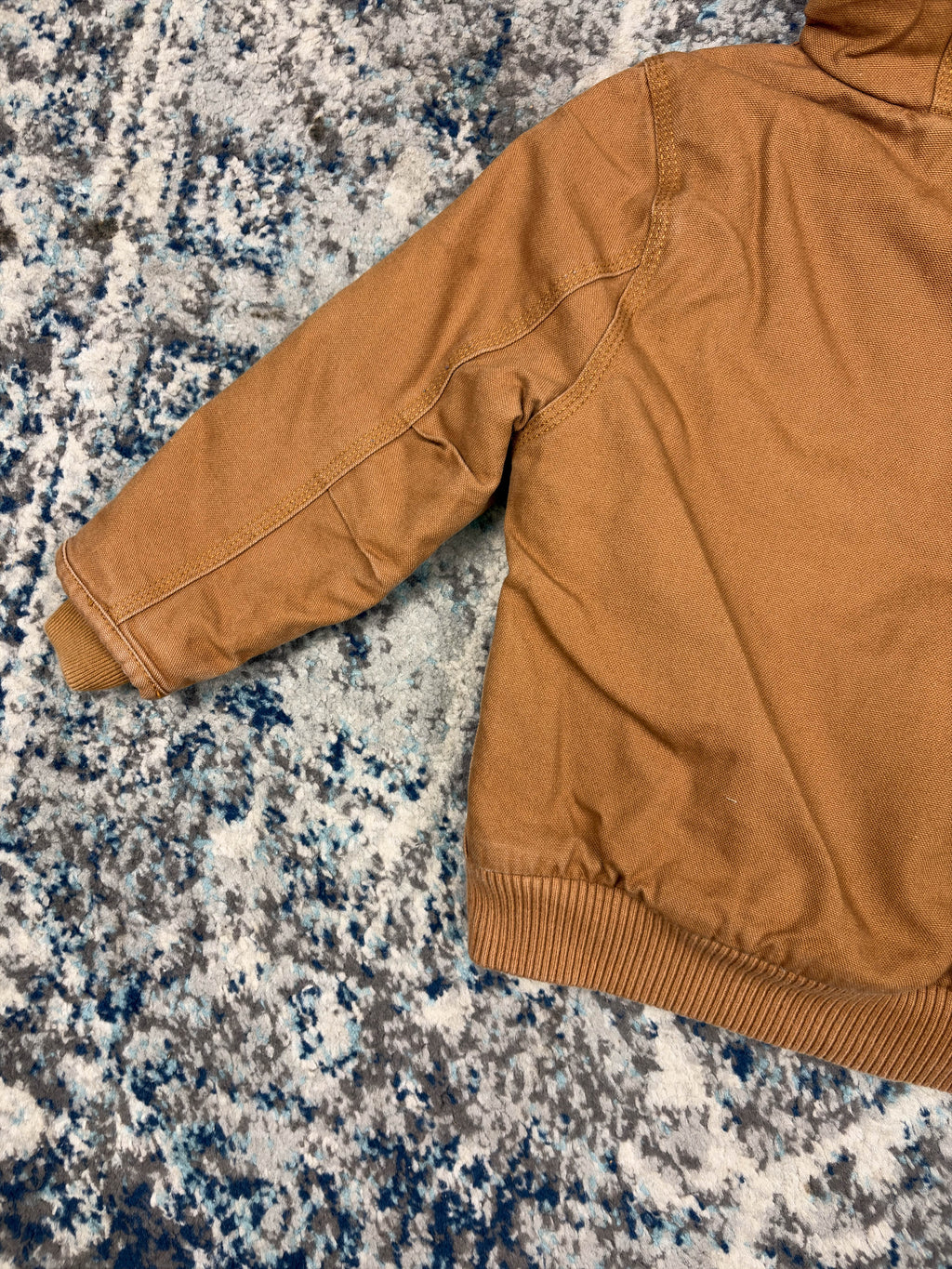 Vintage Carhartt Insulated Workwear Hooded Active Jacket Size YOUTH 4T