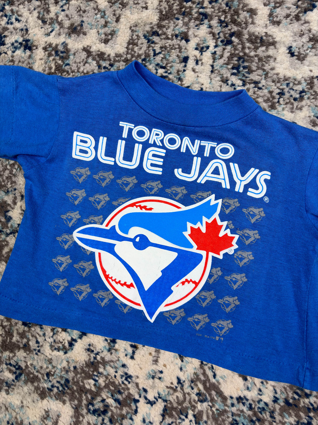Vintage 1991 Toronto Blue Jays MLB Baseball Graphic T-Shirt Size YOUTH 2
