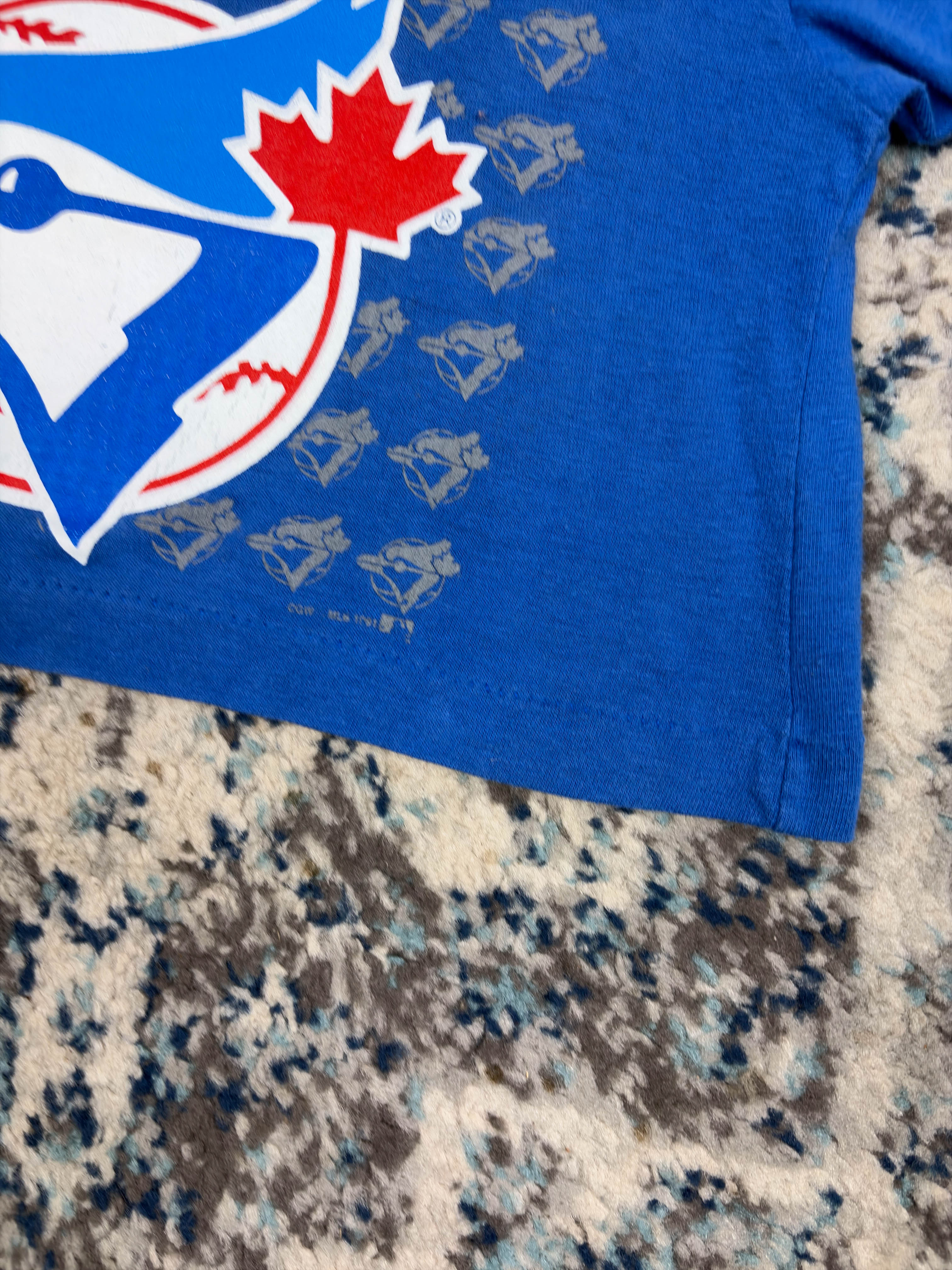 Vintage 1991 Toronto Blue Jays MLB Baseball Graphic T-Shirt Size YOUTH 2